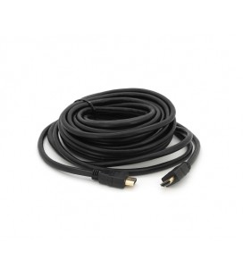 Кабель Merlion HDMI-HDMI HIGH SPEED 10m, v1.4, OD-7.5mm, круглый Black, коннектор Black, (Пакет) Q50