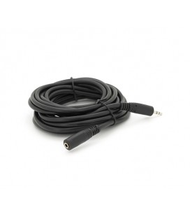 Удлинитель Audio DC3.5 папа-мама 5.0м, Premium GOLD Stereo Jack, (круглый) Black cable, Пакет Q200