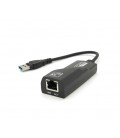 Конвертер USB3.0- Rj-45 Gigabit, Black, Blister