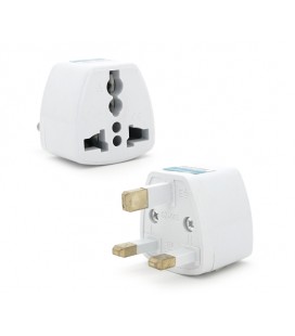 Переходник на евророзетку TEFAL UK White, 3pin, 250V, 10A, в упаковке 20 штук, цена за штуку, Q1000