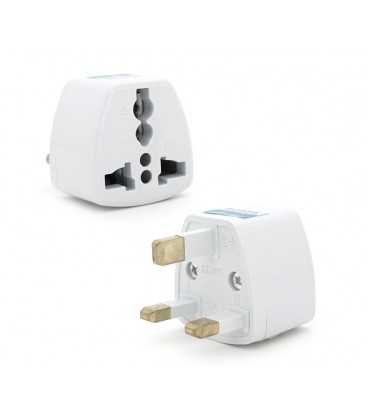 Переходник на евророзетку TEFAL UK White, 3pin, 250V, 10A, в упаковке 20 штук, цена за штуку, Q1000