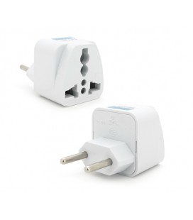 Переходник на евророзетку TEFAL IT White, 2pin, 250V, 10A, в упаковке 20 штук, цена за штуку, Q1000