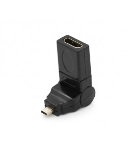 Переходник microHDMI(папа)-HDMI(мама) 360°