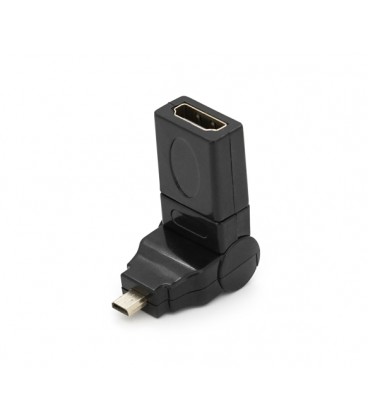 Переходник microHDMI(папа)-HDMI(мама) 360°
