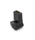 Переходник microHDMI(папа)-HDMI(мама) 360°
