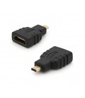 Переходник microHDMI(папа)-HDMI(мама) , Q100