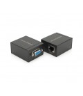 Пассивный удлинитель VGA сигналу до 60m по витой паре Cat5e/6e, Black, BOX
