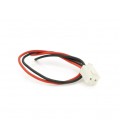 Переходник питания 2pin, под пайку, 0.2m