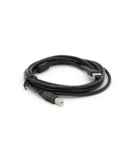 Кабель USB 2.0 AM/BM, 3.0m, 1 феррит, черный, Пакет Q200