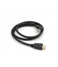 Кабель Merlion HDMI-HDMI HIGH SPEED 1m, v1.4, OD-7.5mm, круглый Black, коннектор Black, (Пакет), Q400