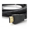 Кабель Ritar PL-HD94 HDMI-HDMI Ultra HD 1080P, 1.5m, v1,4, OD-7.3mm, с фильтром, круглый Black, коннектор Gold, Пакет, Q150
