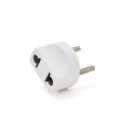 Переходник на евророзетку White, в упаковке 50 штук, цена за штуку