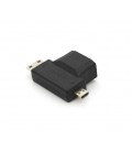 Переходник mini HDMI(папа)-micro HDMI(папа)-HDMI(мама)