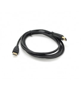 Кабель HDMI (папа) A-C mini (папа), 1.5m, черный, Пакет, Q100