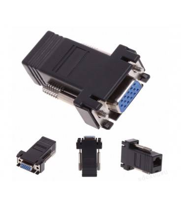 Пассивный удлинитель (B) VGA, RJ-45 to VGA(female) Q100