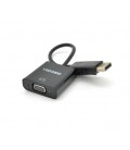Конвертер VEGGIEG DV-B Display Port (папа) на VGA(мама) 25cm, Black, Пакет