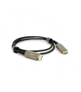 Кабель VEGGIEG HA-1 HDMI-HDMI 4K UHD, 1.0m, v2,0, OD-4.0mm, круглый, Black, коннектор Black-Metal, Пакет