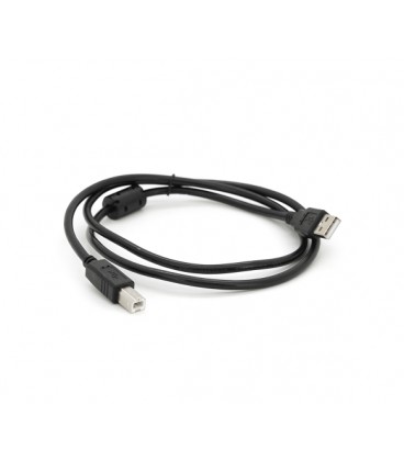 Кабель USB 2.0 AM/BM, 1.0m, 1 феррит, черный, Пакет Q500