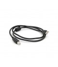 Кабель USB 2.0 AM/BM, 1.0m, 1 феррит, черный, Пакет Q500