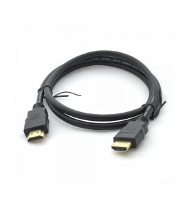 Кабель Merlion HDMI-HDMI HIGH SPEED 0.27m, v1.4, OD-7.5mm, круглый Black, коннектор Black, (Пакет) Q500