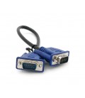 Кабель Merlion VGA 3+2 0.3m, male to male (папа-папа), черно-синий, пакет Q250