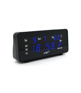 Электронные часы VST-763WX, с датчиком температуры, будильник, питание от кабеля USB, Blue Light