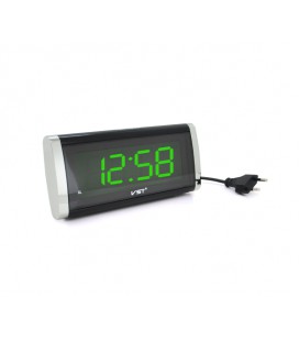 Электронные часы VST-730, будильник, питание от кабеля 220V, Light Green Light