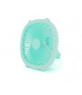 Портативний вентилятор Gentle Breeze, 3 режима скорости+ 2 режима света, встроенный аккумулятор, Mix color, Box