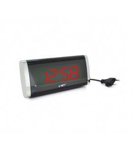 Электронные часы VST-730, будильник, питание от кабеля 220V, Red Light