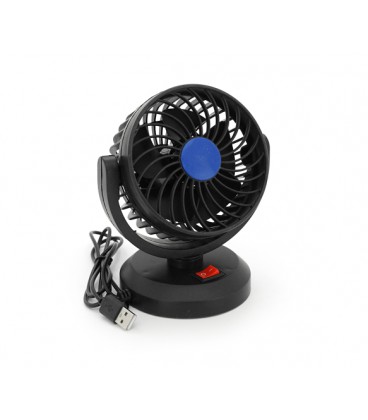 Вентилятор настольный F30/1, 2 режима, питание от кабеля USB, Black, Box