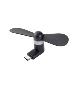 Вентилятор для мобильного телефона Type-C, Black, OEM