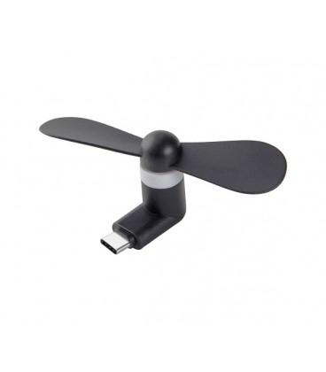 Вентилятор для мобильного телефона Type-C, Black, OEM