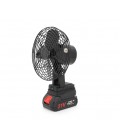 Вентилятор 6', с Li-Ion аккумулятором 21V + переходник, Black, Box 185х185 мм, 1,10 кг