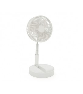 Портативный напольно-настольный вентилятор FH-2058, R*195mm, 3 режима, высота до 1м, питание от 2*18650, Mix Color, Box
