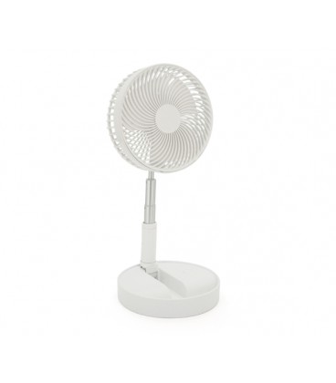 Портативный напольно-настольный вентилятор FH-2058, R*195mm, 3 режима, высота до 1м, питание от 2*18650, Mix Color, Box