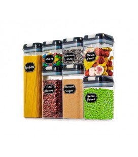 Набор контейнеров для еды, 7 емкостей для круп и специй