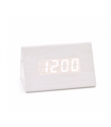 Электронный беспроводной будильник, треугольные, белый