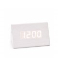 Электронный беспроводной будильник, треугольные, белый