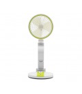Портативный настольный вентилятор HB-2019, R*180мм, диммер, встроенный аккумулятор 4V 1600mAh, USB кабель, Box