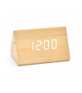 Электронный беспроводной будильник, треугольные, бежевый