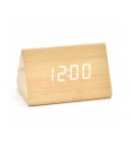 Электронный беспроводной будильник, треугольные, бежевый