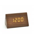 Электронный беспроводной будильник, треугольные, коричневый