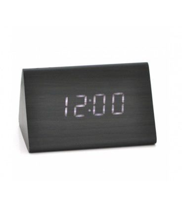 Электронный беспроводной будильник, треугольные, черный