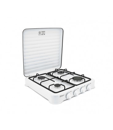 Газовая плита Zilan ZLN7079, 4 комфорки, White-Black