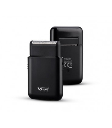 Электробритва VGR V-390 BLACK, шейвер, выдвижной триммер, Box
