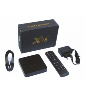 Медиа приставка X98-PLUS 2/16 (Android 11) ОЗУ 2 Гб, 16Гб встроенной памяти, проессор Amlogic S905W2, поддержка 4K, Wi-Fi 5 (2,4