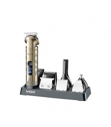 Набор для стрижки VGR 8 в 1 V-110, 17 насадок, LED display, Box