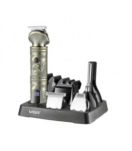 Набор для стрижки VGR 6 в 1 V-106, 14 насадок, LED display, Box