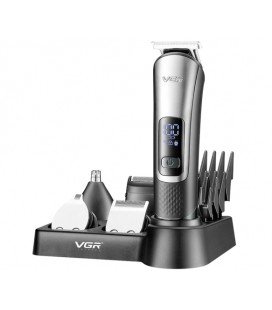 Набор для стрижки VGR 5 в 1 V-111, 9 насадок, LED display, Box