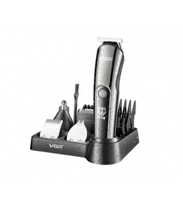 Набор для стрижки VGR 11 в 1 V-107, 10 насадок, LED display, Box